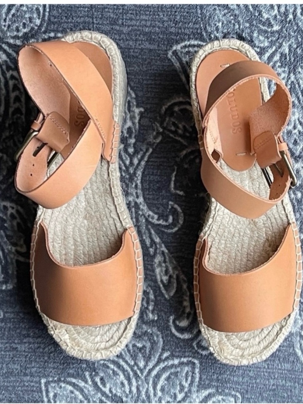 Soludos Minorca High Platform Sandal in Nude Size US 9 - Picture 5 of 11